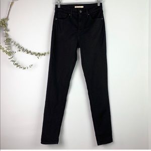 Levi’s 721 High Waisted Black Skinny Jeans Size 28